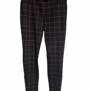 Sanctuary Women's Black, Purple, and Gray Plaid Skinny Pants size S